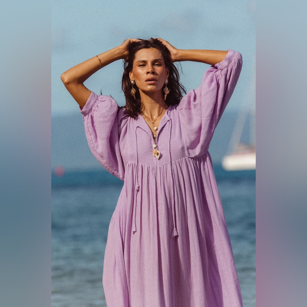 Daughters of India Kyra Midi Dress in Lilac
Gauze - Picture 7 of 13